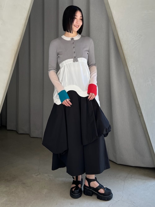 WAVE HEM PADDED TOP / ウェーブヘムパデッドトップ（タンクトップ