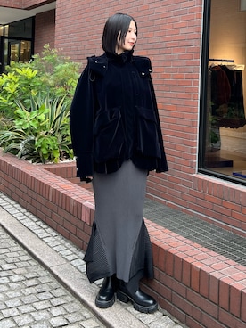 「アイテム（その他アウター）」を使った、RINKAさん（レディース・170cm）の秋コーディネート