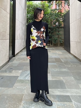 「アイテム（ワンピース/ドレス）」を使った、RINKAさん（レディース・170cm）の秋コーディネート