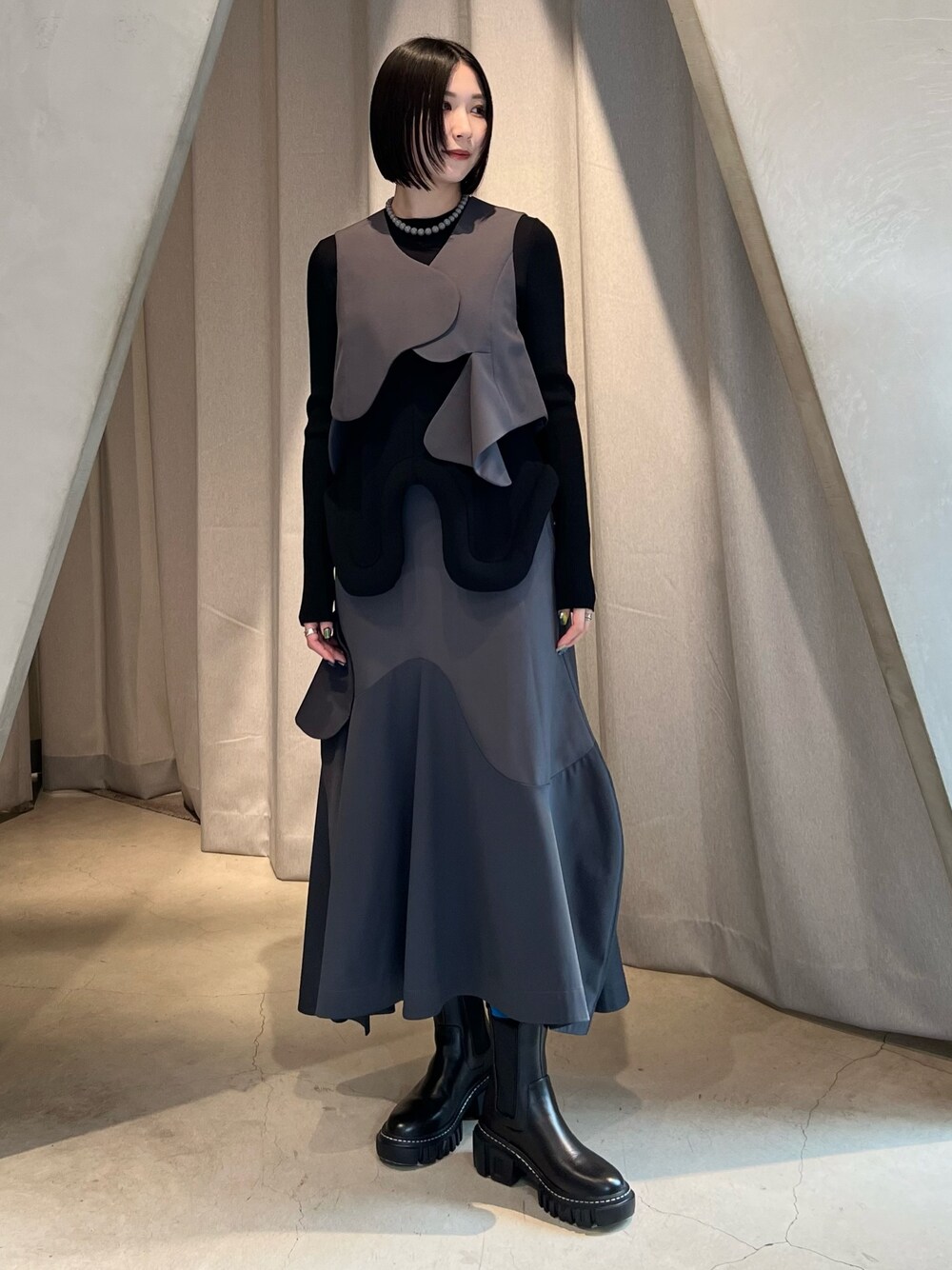UN3D.（アンスリード）の「WAVE ASYMMETRY VEST / ウェーブ