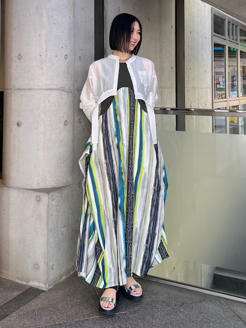ROUND PARTS SHEER SHORT SH / ラウンドパーツシアーショートシャツ