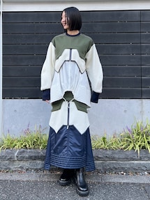 FLEECE DOCKING LAYERED TOP【セットアップ着用可能】｜アンスリード