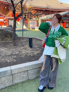 Pさん（レディース・155cm）の春コーディネート