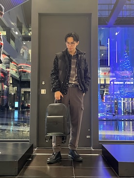 「ARMANI EXCHANGE（アルマーニエクスチェンジ）のアイテム」を使った、yu---sukeさん（メンズ・184cm）の秋コーディネート
