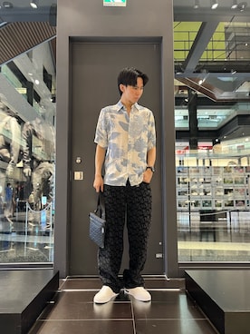 「アロハシャツ」｜yu---sukeさん（メンズ・184cm）の秋コーディネート