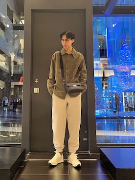 「ARMANI EXCHANGE（アルマーニエクスチェンジ）のアイテム」を使った、yu---sukeさん（メンズ・184cm）の秋コーディネート