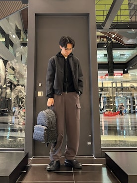 「アイテム（ブルゾン）」を使った、yu---sukeさん（メンズ・184cm）の秋コーディネート