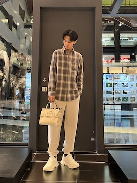 「ARMANI EXCHANGE（アルマーニエクスチェンジ）のアイテム」を使った、yu---sukeさん（メンズ・184cm）の秋コーディネート