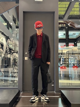 「アイテム（キャップ）」を使った、yu---sukeさん（メンズ・184cm）の秋コーディネート