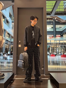 「ARMANI EXCHANGE（アルマーニエクスチェンジ）のアイテム」を使った、yu---sukeさん（メンズ・184cm）の秋コーディネート