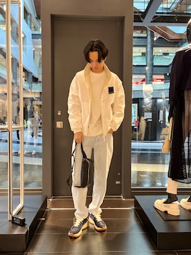 「バッグ」｜「アイテム（ナイロンジャケット）」を使った、yu---sukeさん（メンズ・183cm）の冬コーディネート