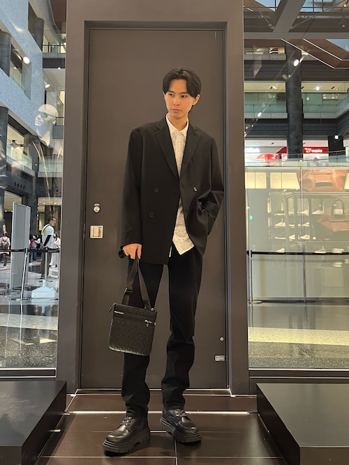 A|X アルマーニ エクスチェンジ】NL ウールブレンド ダブルブレスト