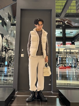 「アイテム（ハンドバッグ）」を使った、yu---sukeさん（メンズ・184cm）の秋コーディネート