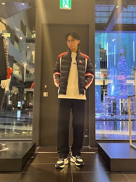 「ARMANI EXCHANGE（アルマーニエクスチェンジ）のアイテム」を使った、yu---sukeさん（メンズ・184cm）の秋コーディネート