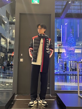 「ARMANI EXCHANGE（アルマーニエクスチェンジ）のアイテム」を使った、yu---sukeさん（メンズ・184cm）の秋コーディネート