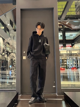 「アイテム（ボディバッグ/ウエストポーチ）」を使った、yu---sukeさん（メンズ・184cm）の秋コーディネート