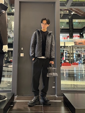 「アイテム（ハンドバッグ）」を使った、yu---sukeさん（メンズ・184cm）の秋コーディネート