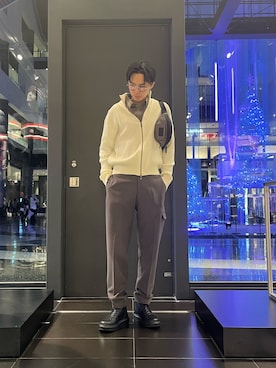 「ARMANI EXCHANGE（アルマーニエクスチェンジ）のアイテム」を使った、yu---sukeさん（メンズ・184cm）の秋コーディネート