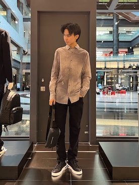 「アイテム（ボディバッグ/ウエストポーチ）」を使った、yu---sukeさん（メンズ・184cm）の秋コーディネート