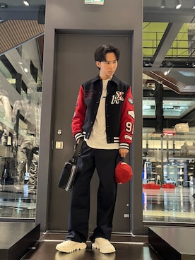 「アイテム（キャップ）」を使った、yu---sukeさん（メンズ・184cm）の秋コーディネート