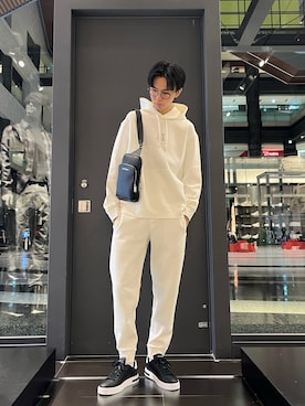 「アイテム（ボディバッグ/ウエストポーチ）」を使った、yu---sukeさん（メンズ・184cm）の秋コーディネート