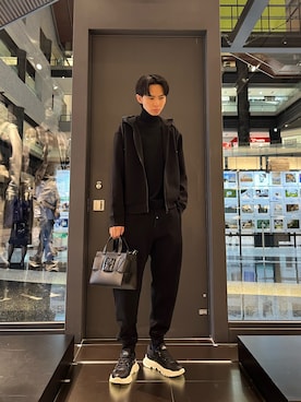 「アイテム（ハンドバッグ）」を使った、yu---sukeさん（メンズ・184cm）の秋コーディネート