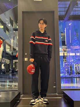 「ARMANI EXCHANGE（アルマーニエクスチェンジ）のアイテム」を使った、yu---sukeさん（メンズ・184cm）の秋コーディネート