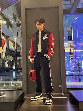 「ARMANI EXCHANGE（アルマーニエクスチェンジ）のアイテム」を使った、yu---sukeさん（メンズ・184cm）の秋コーディネート