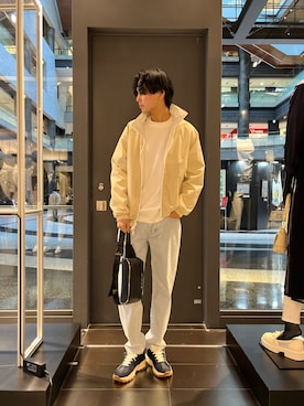 「バッグ」｜「アイテム（ナイロンジャケット）」を使った、yu---sukeさん（メンズ・183cm）の冬コーディネート
