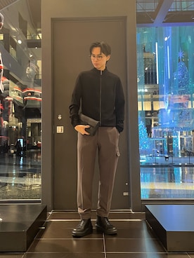 「ARMANI EXCHANGE（アルマーニエクスチェンジ）のアイテム」を使った、yu---sukeさん（メンズ・184cm）の秋コーディネート