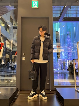 「アイテム（ダウンジャケット/コート）」を使った、yu---sukeさん（メンズ・184cm）の秋コーディネート