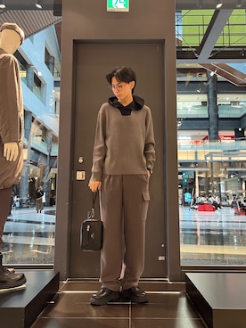 「ARMANI EXCHANGE（アルマーニエクスチェンジ）のアイテム」を使った、yu---sukeさん（メンズ・184cm）の秋コーディネート