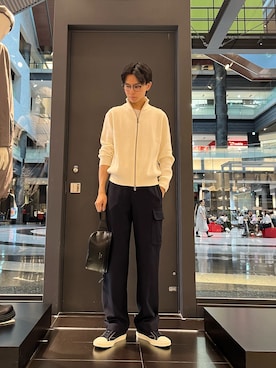 「アイテム（ボディバッグ/ウエストポーチ）」を使った、yu---sukeさん（メンズ・184cm）の秋コーディネート