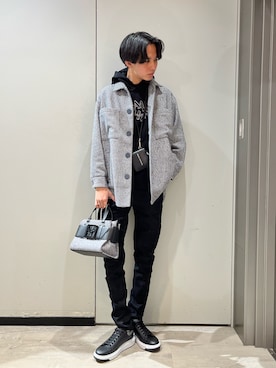 「ARMANI EXCHANGE（アルマーニエクスチェンジ）のアイテム（ハンドバッグ）」を使った、yu---sukeさん（メンズ・183cm）の秋コーディネート