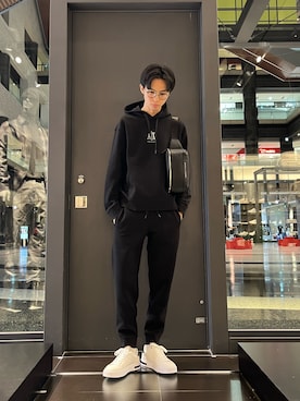 「アイテム（ボディバッグ/ウエストポーチ）」を使った、yu---sukeさん（メンズ・184cm）の秋コーディネート