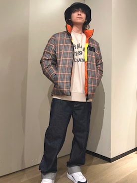 「ARMANI EXCHANGE（アルマーニエクスチェンジ）のアイテム（ブルゾン）」を使った、428さん（メンズ・173cm）の冬コーディネート