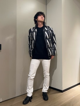 「ARMANI EXCHANGE（アルマーニエクスチェンジ）のアイテム（ダウンジャケット/コート）」を使った、428さん（メンズ・173cm）の冬コーディネート