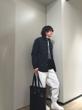 「ARMANI EXCHANGE（アルマーニエクスチェンジ）のアイテム（ブルゾン）」を使った、428さん（メンズ・173cm）の冬コーディネート