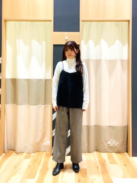 「帯電防止」｜moharuさん（レディース・154cm）の冬コーディネート