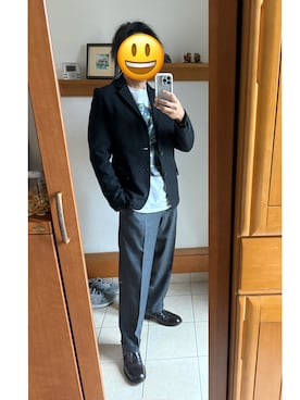 「HANES（ヘインズ）のアイテム」を使った、tak8.hさん（メンズ・174cm）の春コーディネート