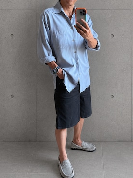 「LOEWE（ロエベ）のアイテム」を使った、tak8.hさん（メンズ・174cm）の夏コーディネート