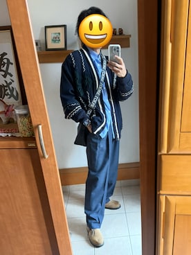 「LOEWE（ロエベ）のアイテム（バッグ）」を使った、tak8.hさん（メンズ・174cm）の春コーディネート