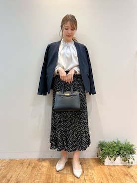 「卒業式コーデ」｜「アイテム（スカート）」を使った、reinaさん（レディース・156cm）の冬コーディネート