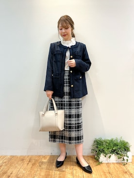 「ドレスキップ」｜「アイテム（ジャケット/アウター）」を使った、reinaさん（レディース・156cm）の冬コーディネート