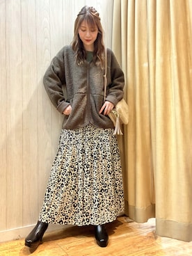「ドレスキップ」｜「アイテム（ブルゾン）」を使った、reinaさん（レディース・156cm）の秋コーディネート