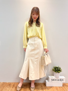「DRESKIP（ドレスキップ）のアイテム（その他シューズ）」を使った、reinaさん（レディース・156cm）の春コーディネート