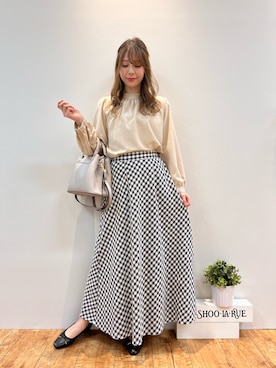 「DRESKIP（ドレスキップ）のアイテム（その他シューズ）」を使った、reinaさん（レディース・156cm）の春コーディネート