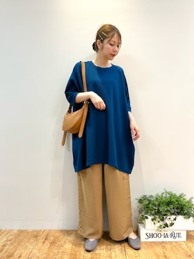 「ドレスキップ」｜「アイテム（チュニック）」を使った、reinaさん（レディース・156cm）の秋コーディネート