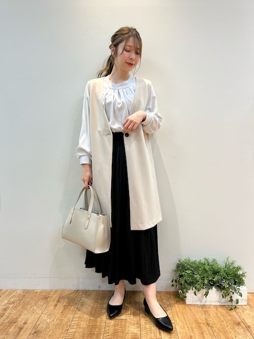 通勤／デイリー／セットアップ可】マルチに使える カットジョーゼット