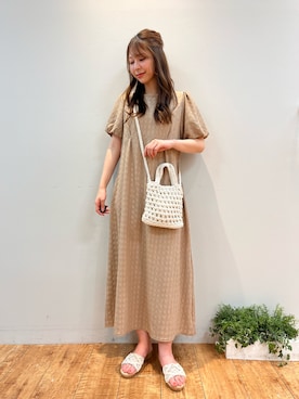 「マクラメ」｜reinaさん（レディース・156cm）の夏コーディネート
